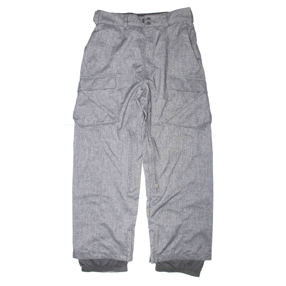 Obermeyer Gray Heathered Zippered Sides Snow Ski Pants 75246 Mens Size Small